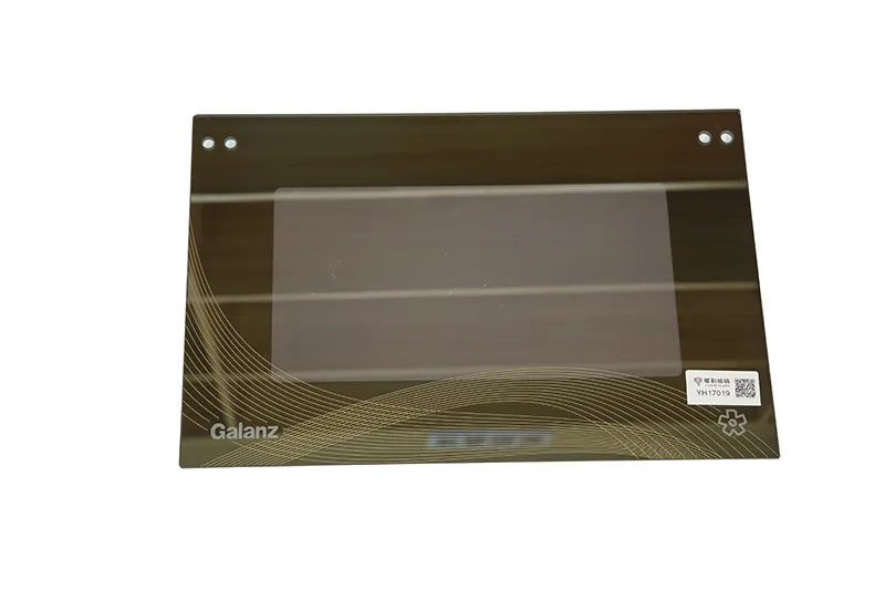 Oven glass, silkscreen semi-transparent