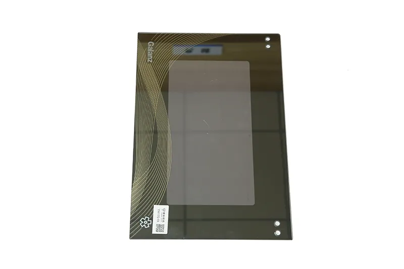 Oven glass, silkscreen semi-transparent